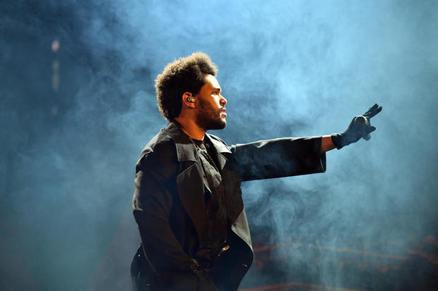 The Weeknd performing in Atlanta in 2022 