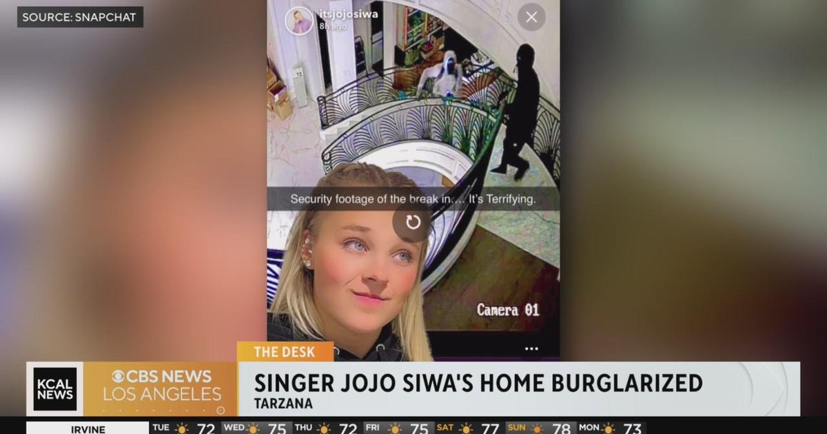 Social media star JoJo Siwa's Tarzana home burglarized CBS Los Angeles