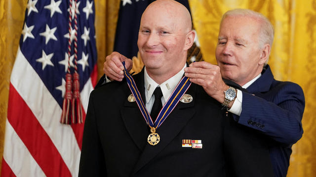 U.S. President Biden honors 2021-2022 Medal of Valor recipients at the White House in Washington 