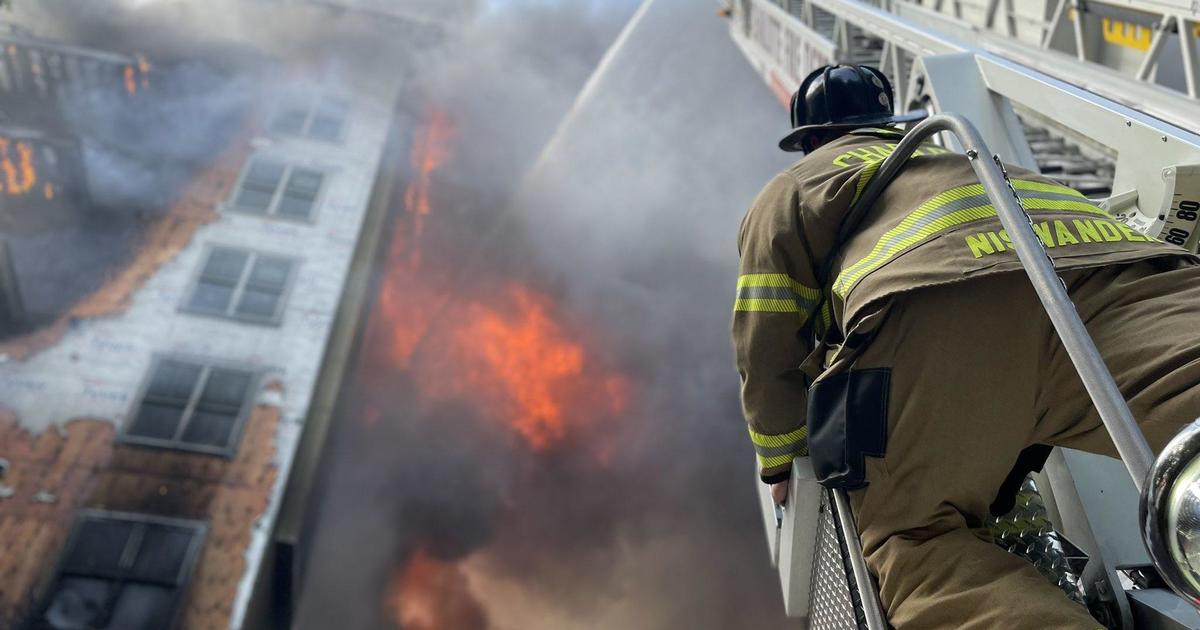 Firefighters battling massive 5-alarm blaze at North Carolina construction site