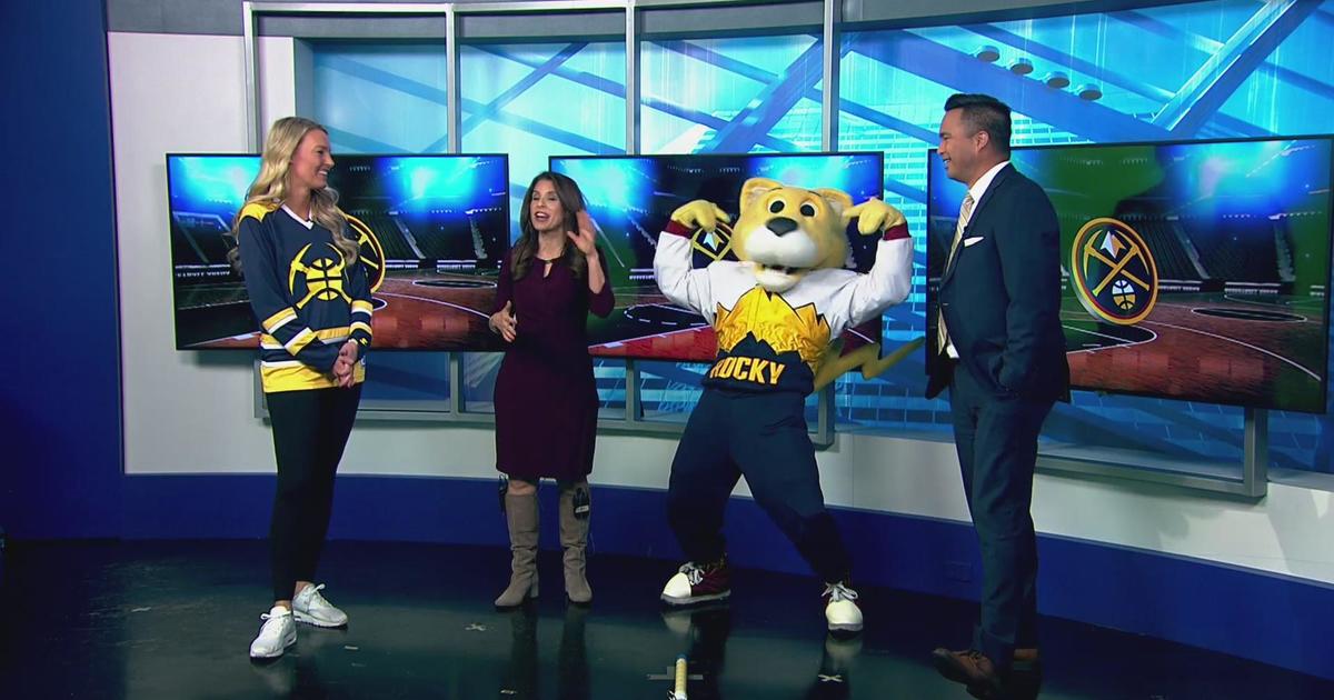 Rocky The Nuggets Mascot Visits The CBS Colorado Mornings Team - CBS ...