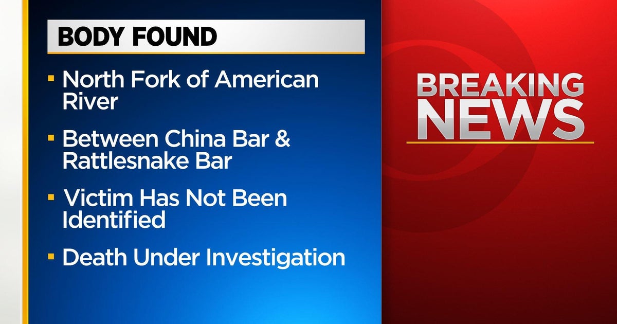 Body found in North Fork of the American River between Rattlesnake and China bars