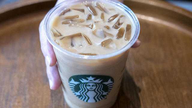 A cup of iced coffee from Starbucks 