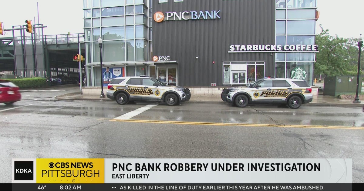 Arrest made after bank robbery in East Liberty - CBS Pittsburgh
