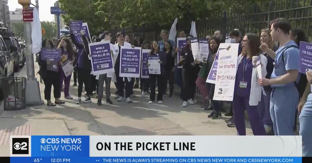 Elmhurst Hospital doctors on strike over unequal pay CBS New York