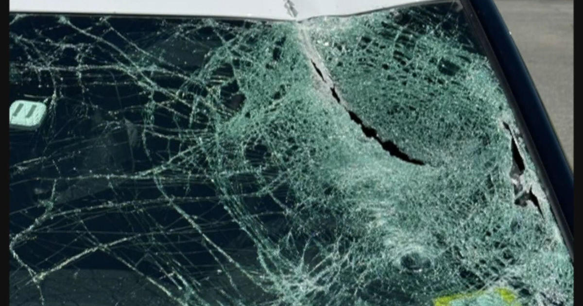 Sign flies out of truck, smashes into car’s windshield in Windham, NH