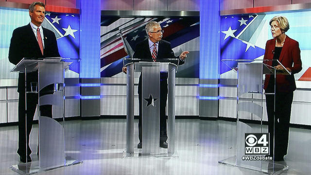 Mass. Senate Candidates Brown And Warren Debate 