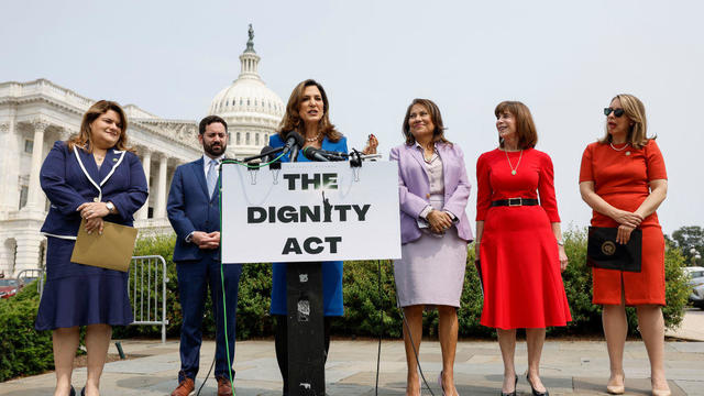 Rep. María Elvira Salazar speaks during a press conference about immigration outside the Capitol on May 23, 2023, in Washington, D.C. 