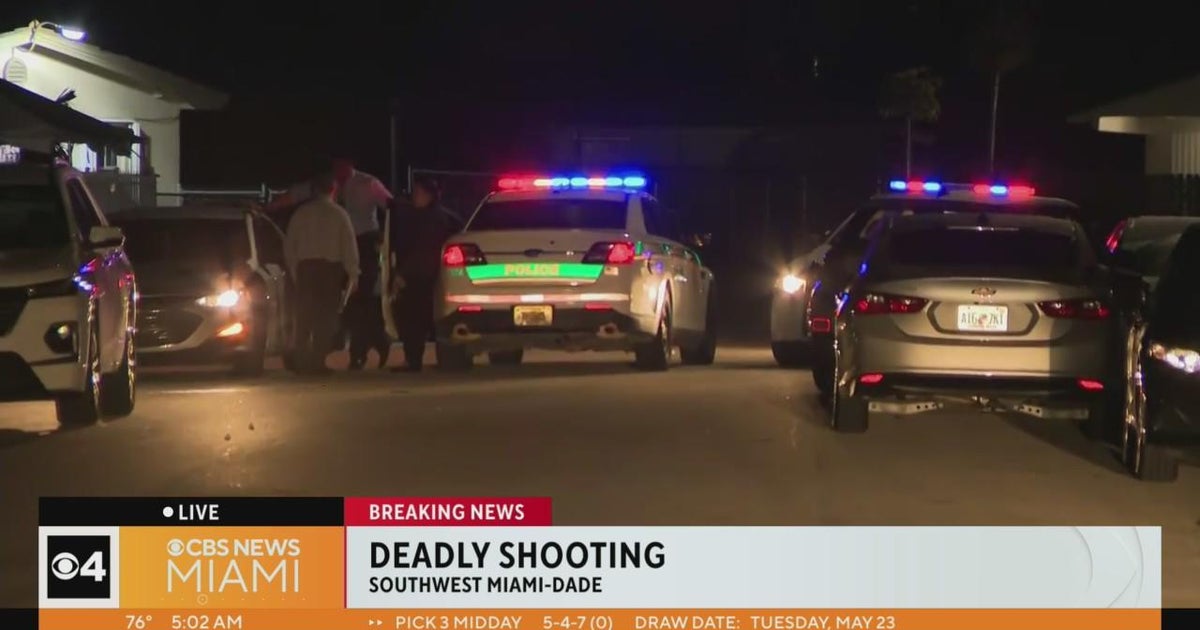 Man killed in southwest Miami-Dade shooting - CBS Miami