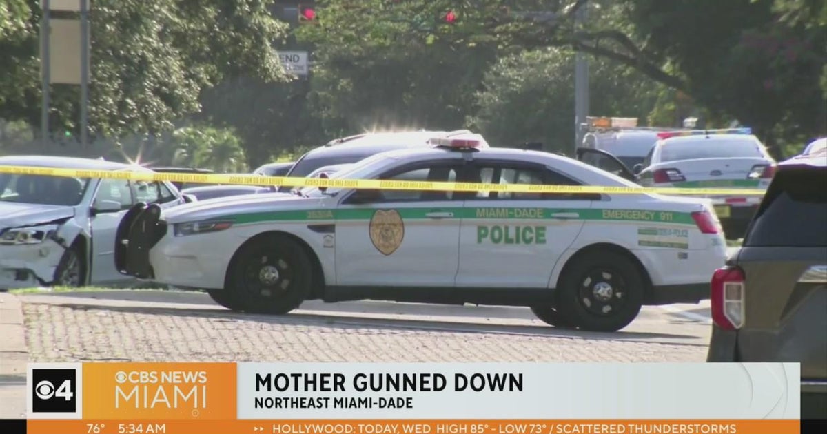 Mother killed in front of her kids in northeast Miami-Dade - CBS Miami