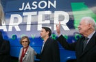 Jimmy And Rosalynn Carter Campaign With Jason Carter In Columbus 