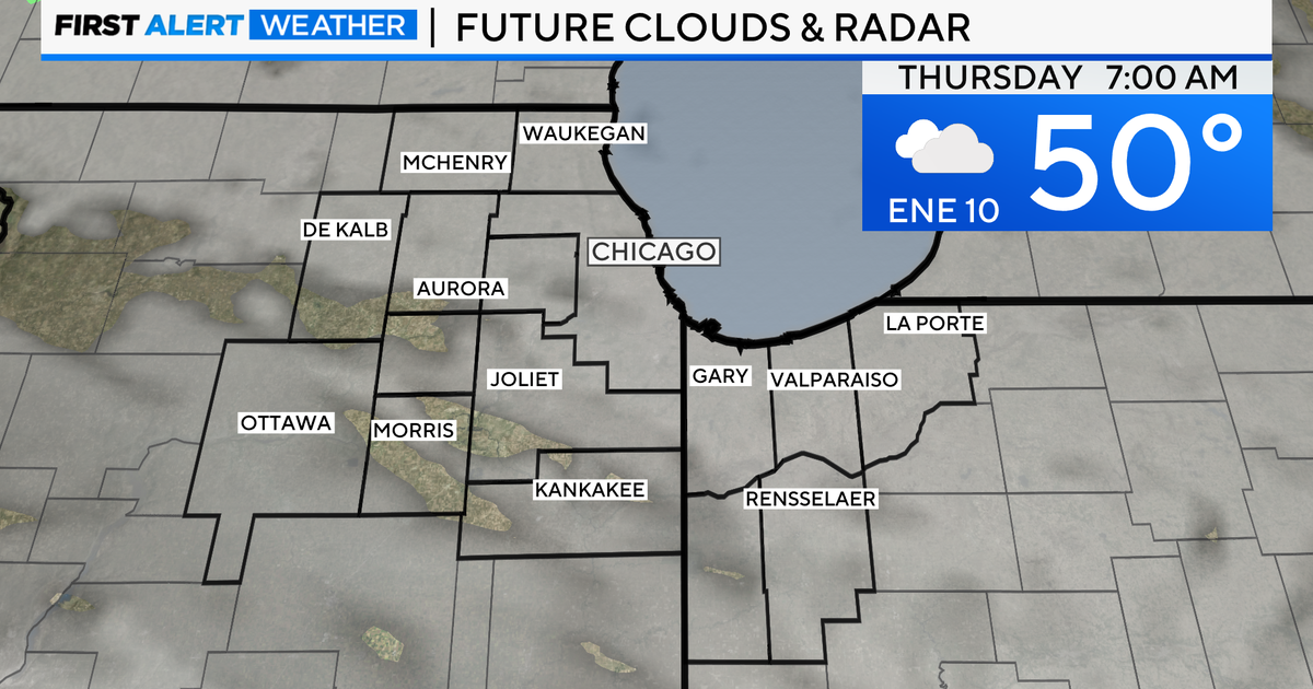 Chicago First Alert Weather: A cloudy start to Thursday - CBS Chicago