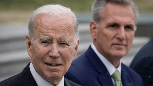 President Biden and Speaker Kevin McCarthy on March 17, 2023, in Washington, D.C. 