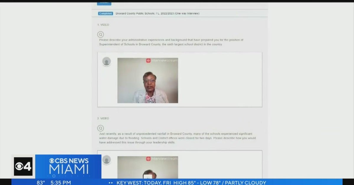 The search for Broward School Superintendent narrows - CBS Miami