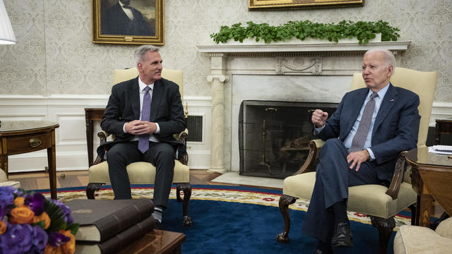 President Biden Meets With Speaker McCarthy As Debt Ceiling Negotiations Continue 