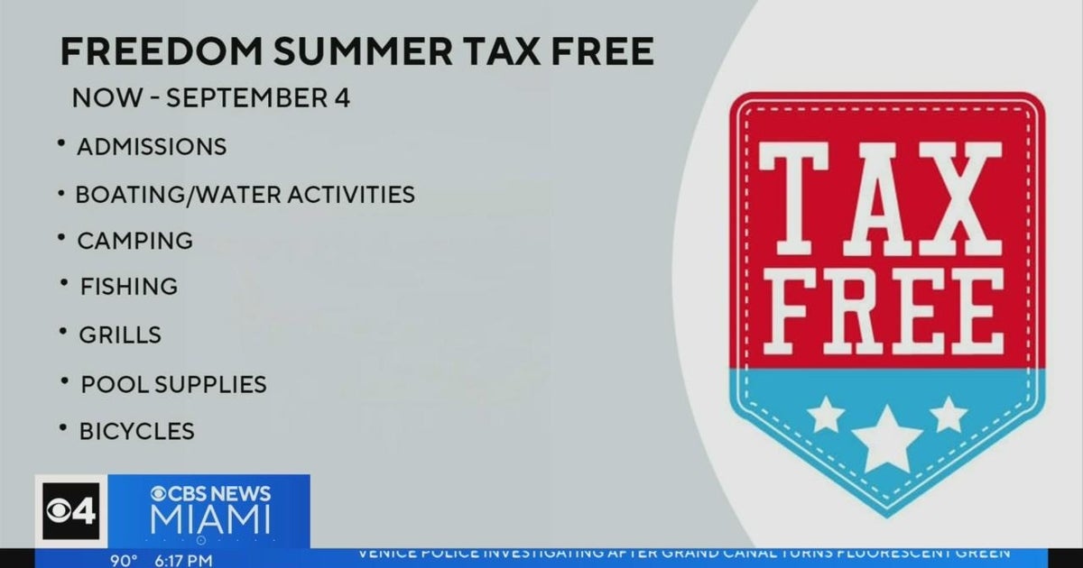 Families take advantage of 'Freedom Summer Tax Free Holiday' CBS Miami