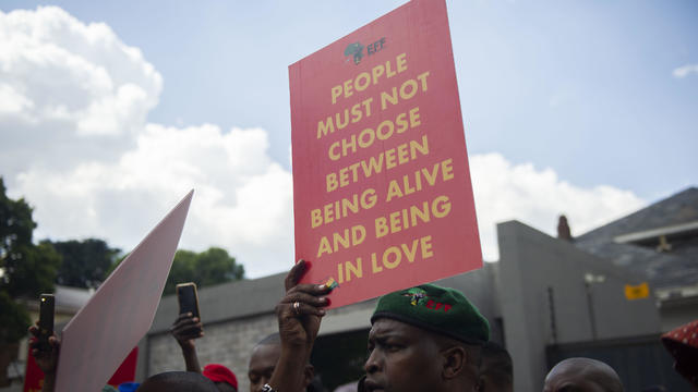 EFF Picket Against Uganda's Anti-Homosexuality Bill In South Africa 