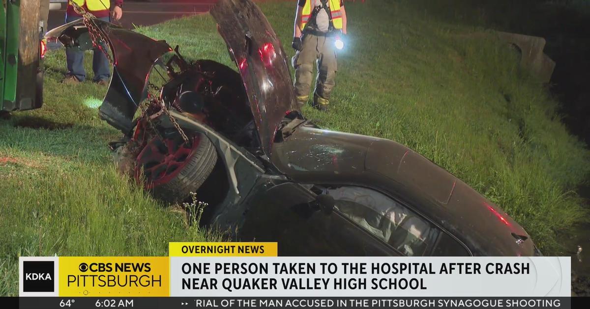 1 Person Hospitalized After Crash Near Quaker Valley High School CBS   Ff70921cfe47fb17fb113bdf1ab8ccc6 