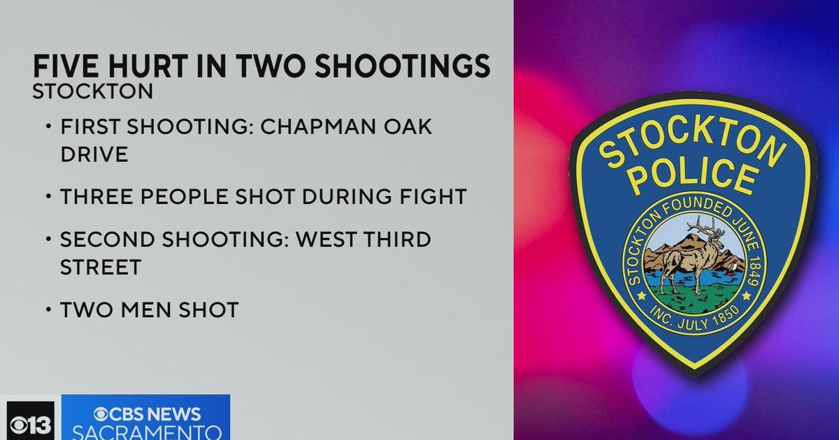 Stockton police searching for suspects in 2 different shootings that left 5 injured - Vimarsana News