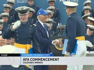 Biden thanks Air Force Academy grads for choosing 'service over self'