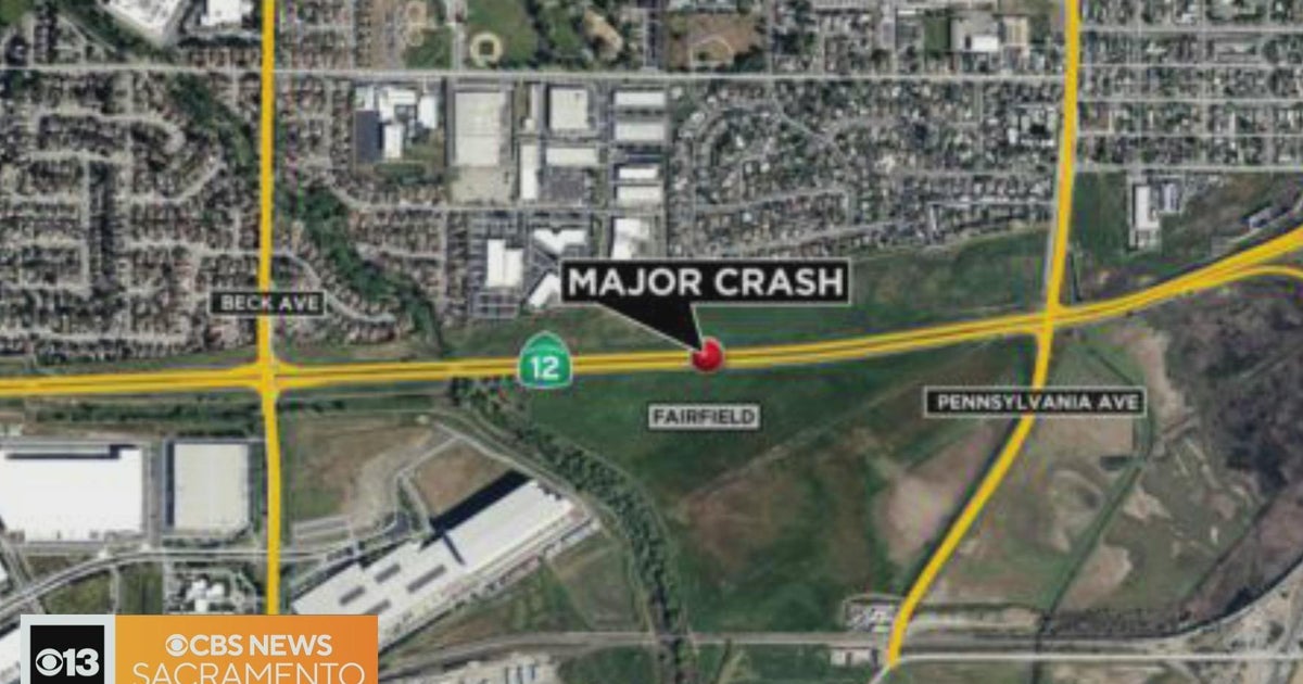 Major crash has shut down part of Highway 12 in Fairfield