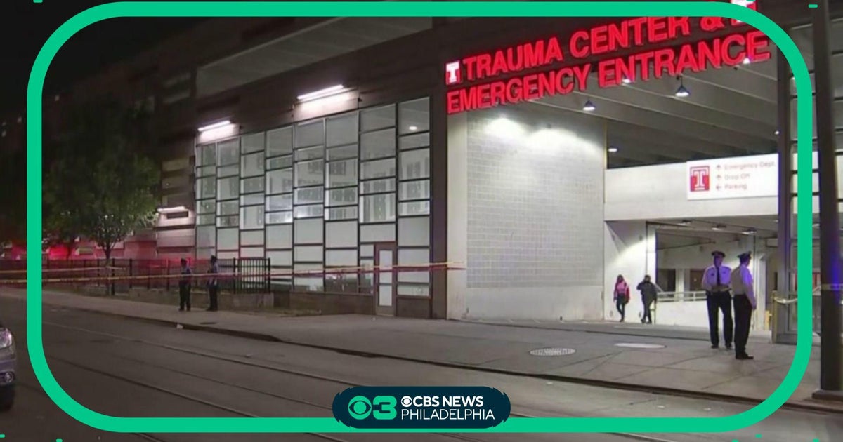 Three people shot outside Temple University Hospital - CBS Philadelphia