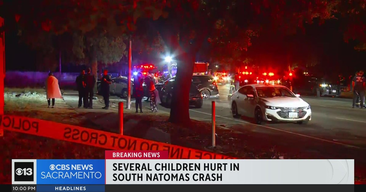 Several children hurt in south Natomas crash