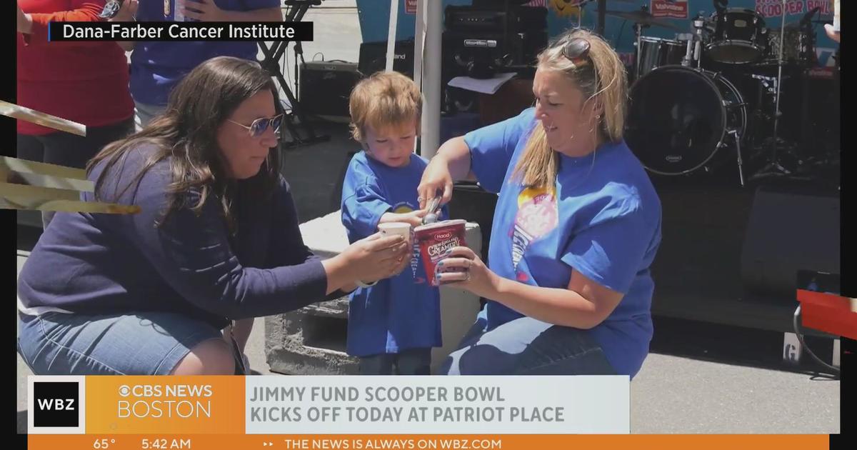 Annual Jimmy Fund 'Scooper Bowl' kicks off at Patriot Place CBS Boston