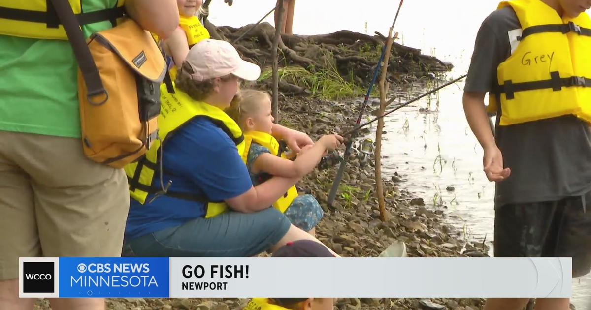 Minnesota kids go fishing on the Mississippi