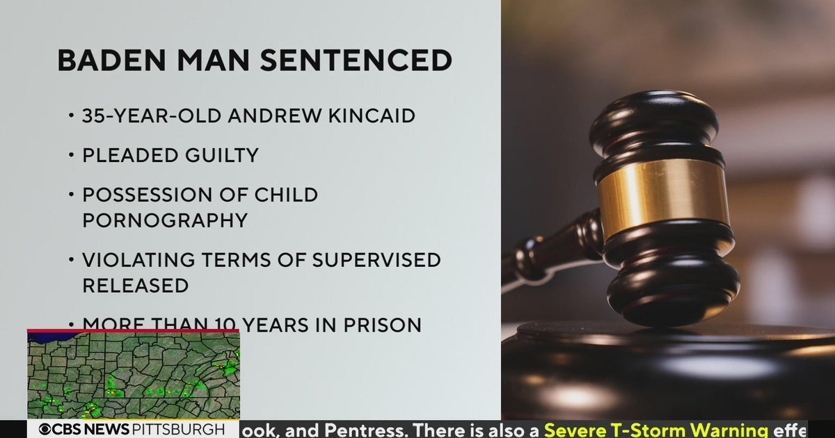 Baden man sentenced again on possession of child pornography - CBS ...