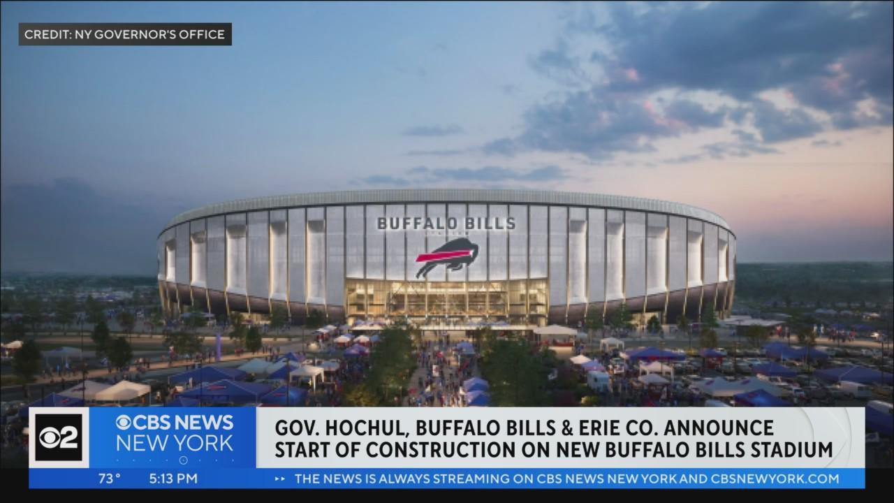 Groundbreaking ceremony for new Buffalo Bills stadium held in Orchard Park  - CBS New York