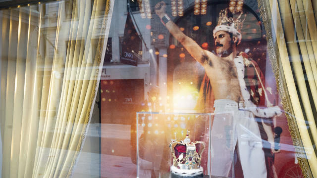 Freddie Mercury Crown Window Display 