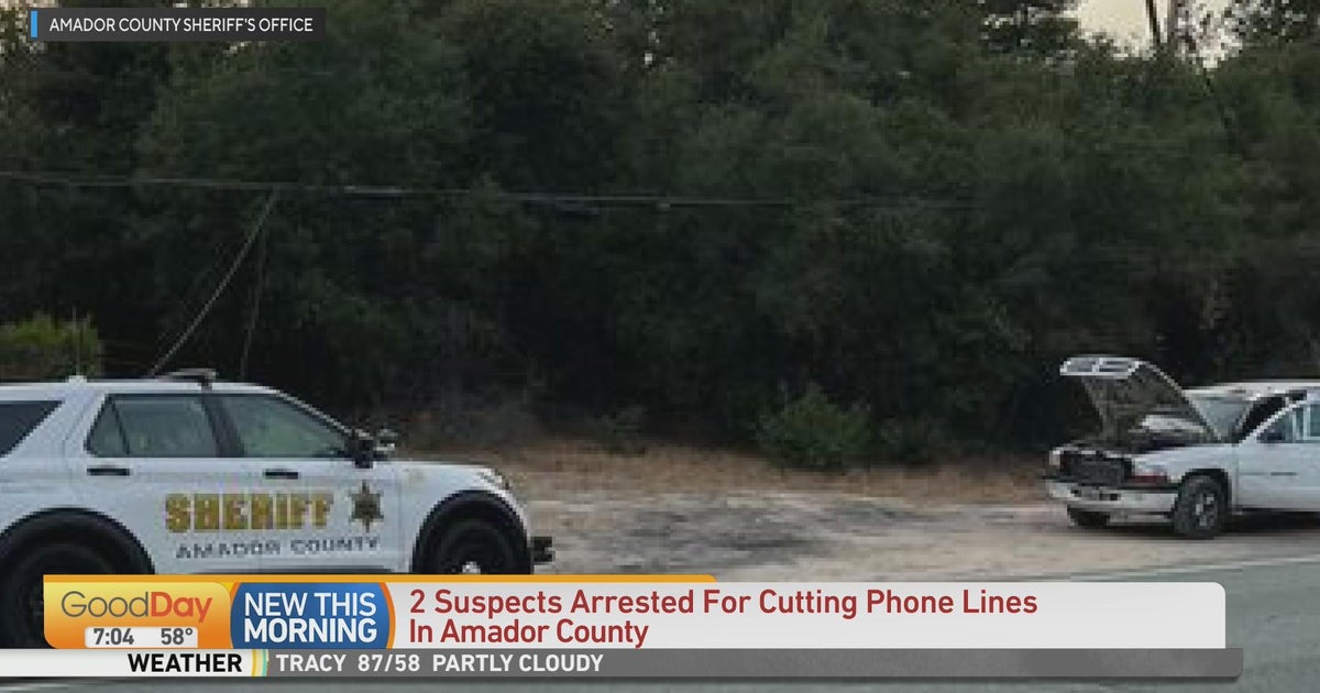 2 suspects arrested after another phone line cutting incident in Amador County