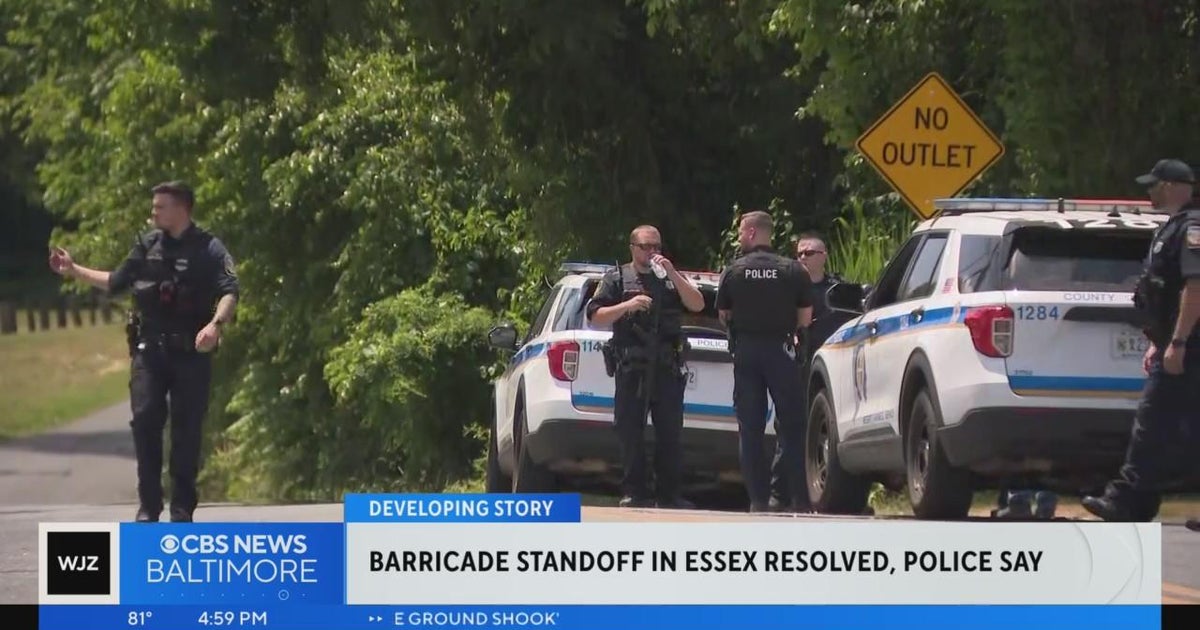 Man arrested after hours-long standoff in Essex, police say - CBS Baltimore