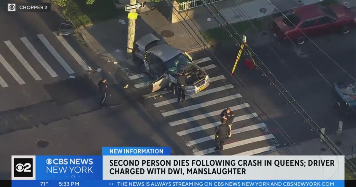 2nd person dies in alleged drunk driving crash in Queens - CBS New York