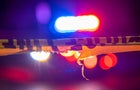 Generic police lights and crime scene tape 