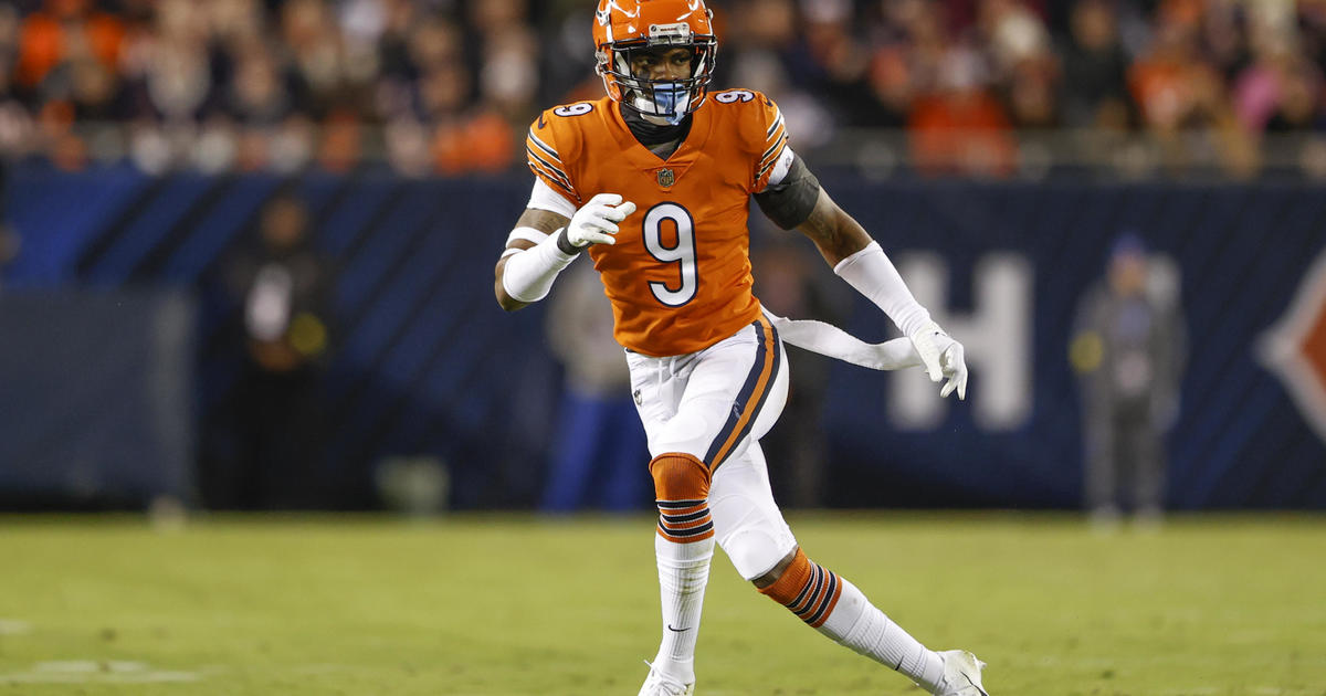 Chicago Bears safety Jaquan Brisker (9) in action during the