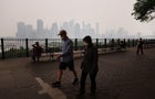 Smoke From Canadian Wildfires Blows South Creating Hazy Conditions On East Coast 