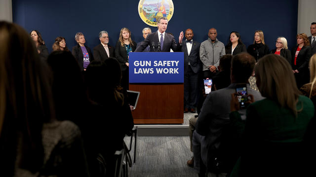 California Governor Newsom Announces New Gun Safety Legislation After String Of Mass Shootings In The State 