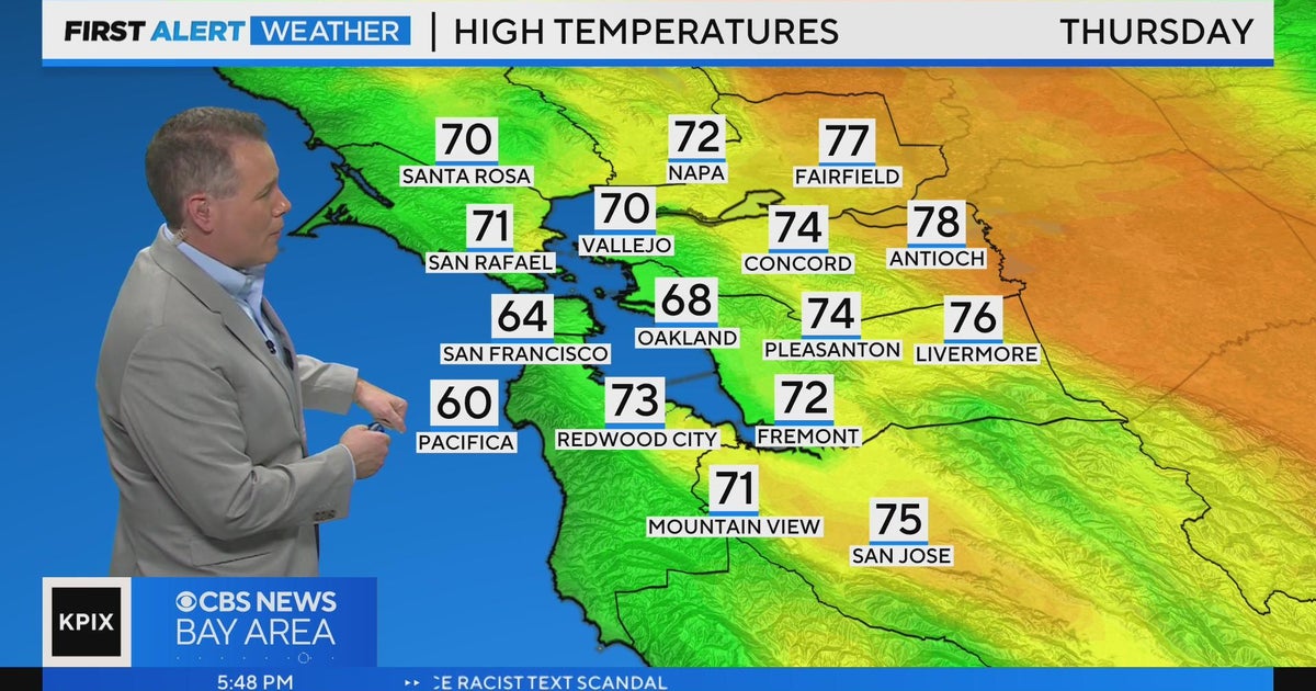 Wednesday evening First Alert Weather forecast - CBS San Francisco