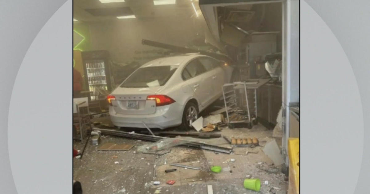 1 dead, 5 injured after car crashes through front of Subway sandwich shop in Rhode Island