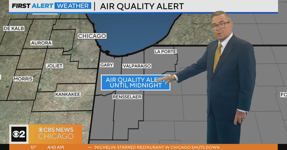 Chicago First Alert Weather: Air quality warning for Northwest Indiana ...