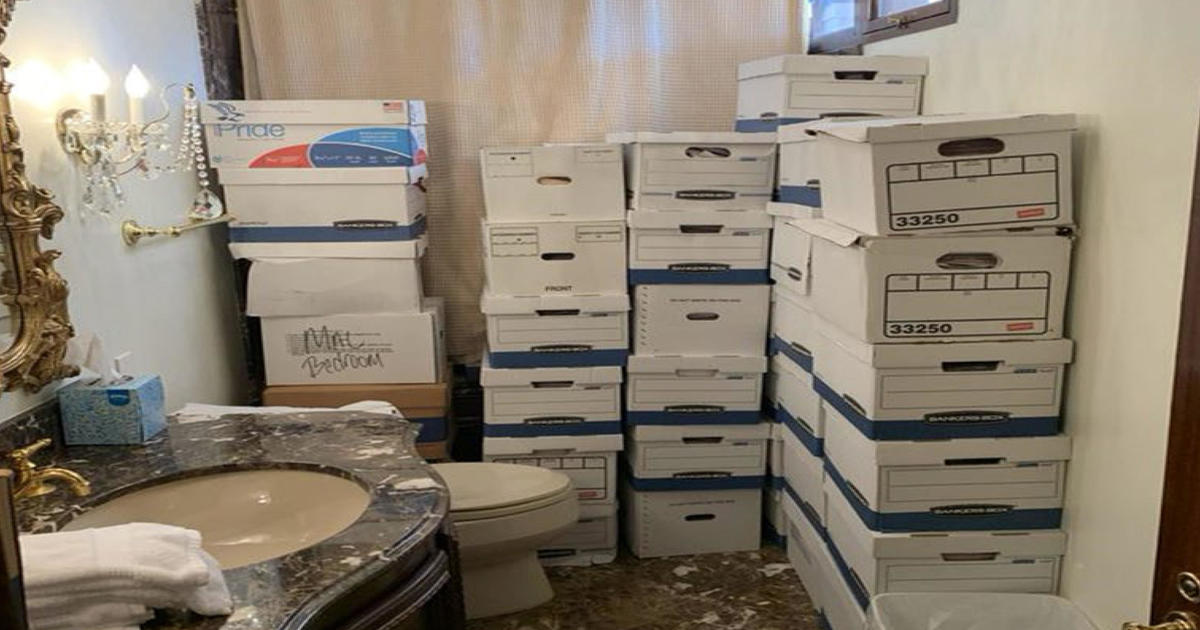 See pictures from Trump indictment that allegedly show boxes of classified documents in Mar-a-Lago bathroom, ballroom