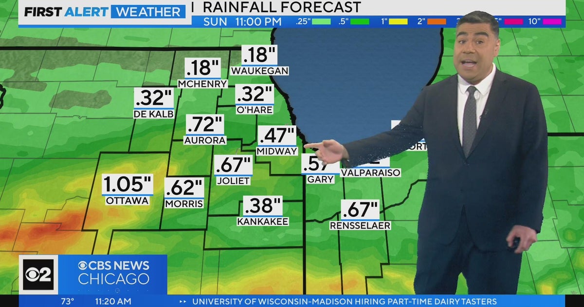 Chicago First Alert Weather: Sunny Saturday, wet Sunday - CBS Chicago