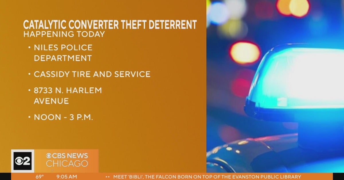 Niles police hosting catalytic converter event CBS Chicago