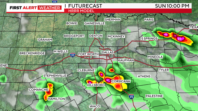 First Alert Weather: Sunday evening storms capable of large hail, damaging winds 