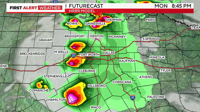 First Alert Weather: Sunday evening storms capable of large hail, damaging winds 