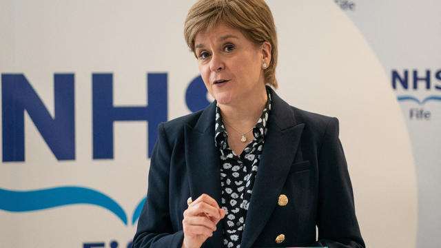 FILE PHOTO: Nicola Sturgeon makes her last official visit as Scotland's First Minister 
