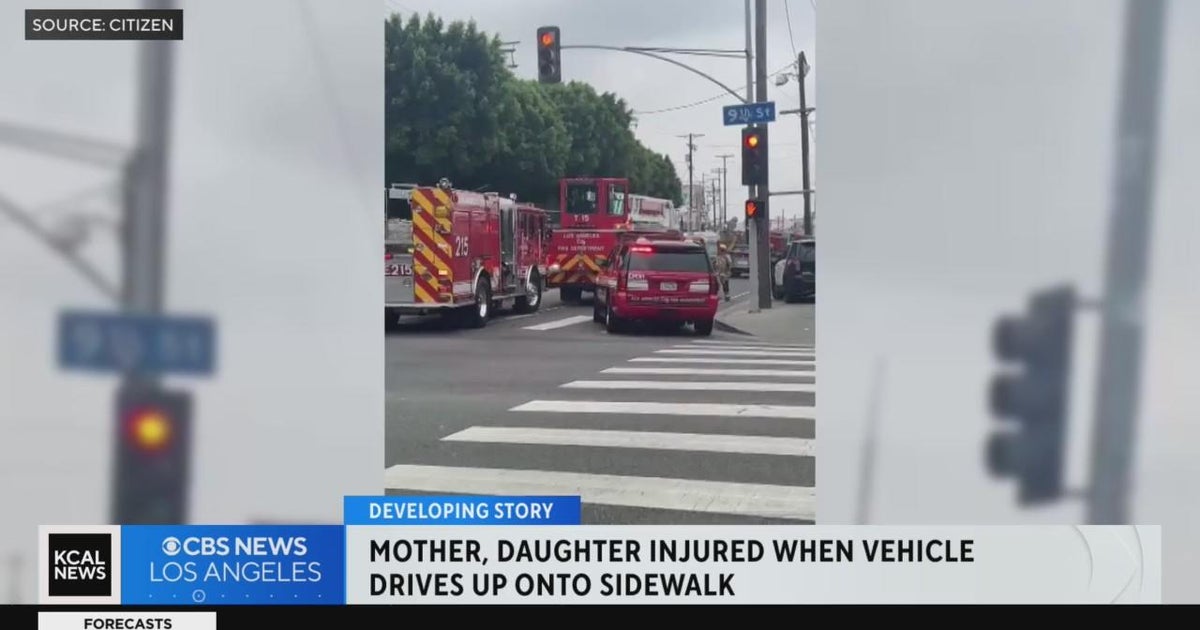 Mother, daughter injured after being hit by vehicle on sidewalk in ...