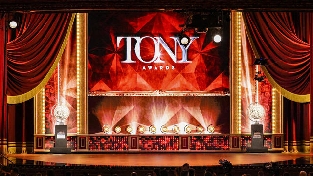 The stage set for the Tony Awards inside the United Palace theater in Washington Heights. 